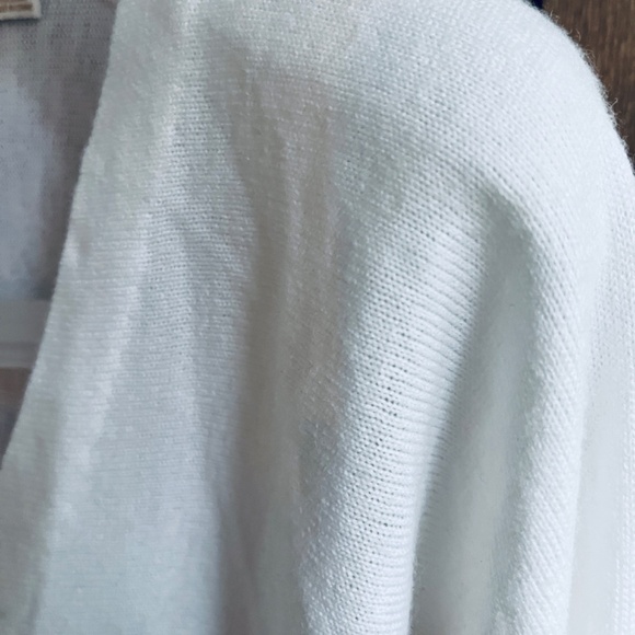 Bishop + Young Anthropologie White Viscose V-Neck Lace Sweater Jumper Top S - Picture 10 of 15